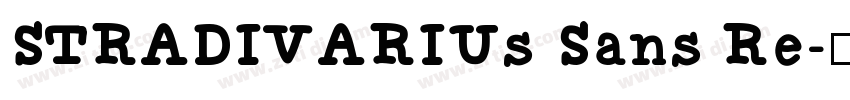 STRADIVARIUs Sans Re字体转换